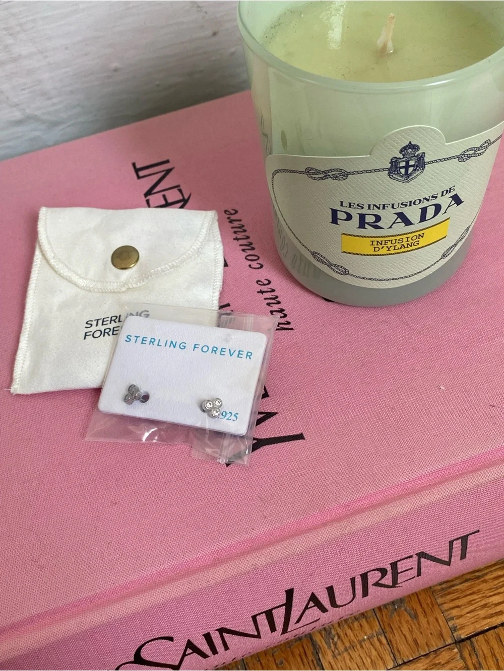 Never-Worn Dainty Sterling Silver Bezel Stud Earrings from Sterling Forever